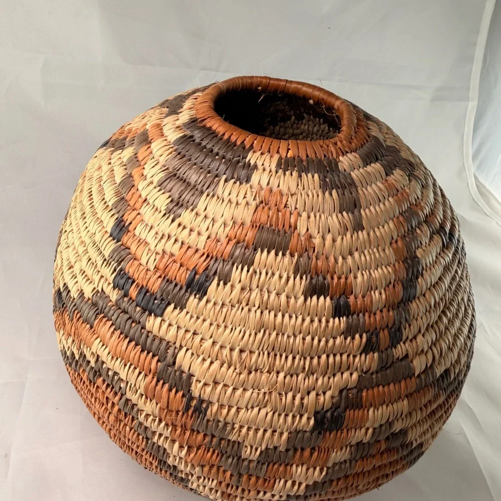 Zulu Ukhamba Ilala vintage handwoven